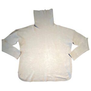 French Connection Womens Turtleneck Sweater L Beige